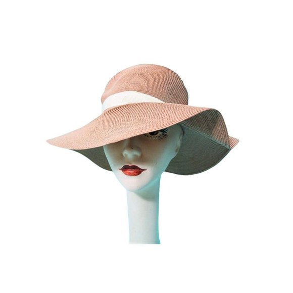 Vintage 1970s Sun Hat Tan Floppy Beach Doree of New York | 22 - Picture 1 of 10